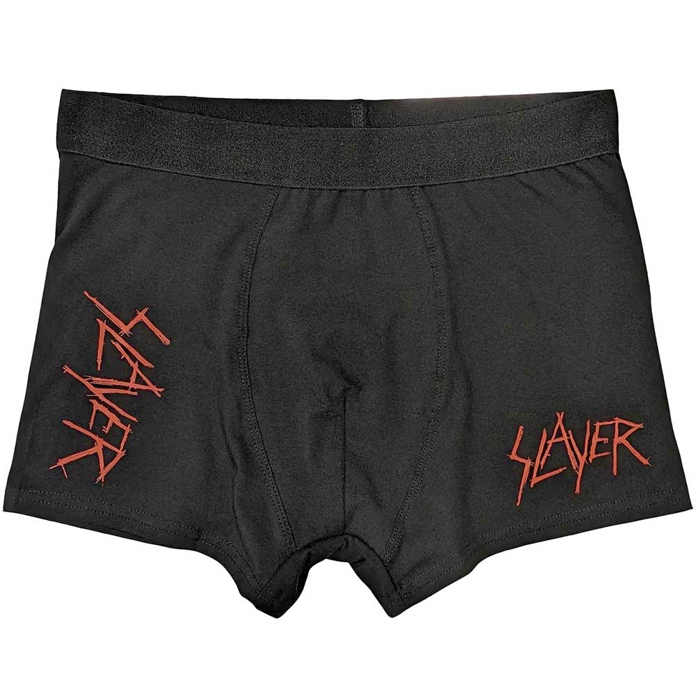 Slayer - Scratchy Logo Boxershorts - Zwart